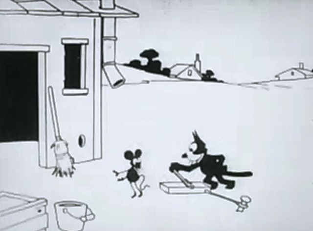 Felix in the Swim - Felix the Cat releases mouse from trap