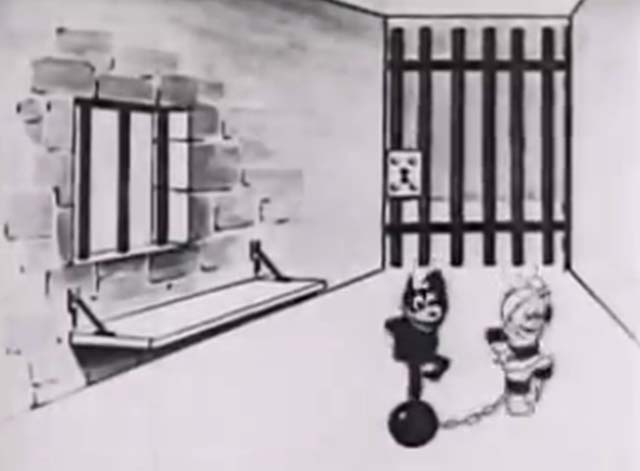 Felix Saves the Day - Felix the Cat dancing with Willie Brown in jail