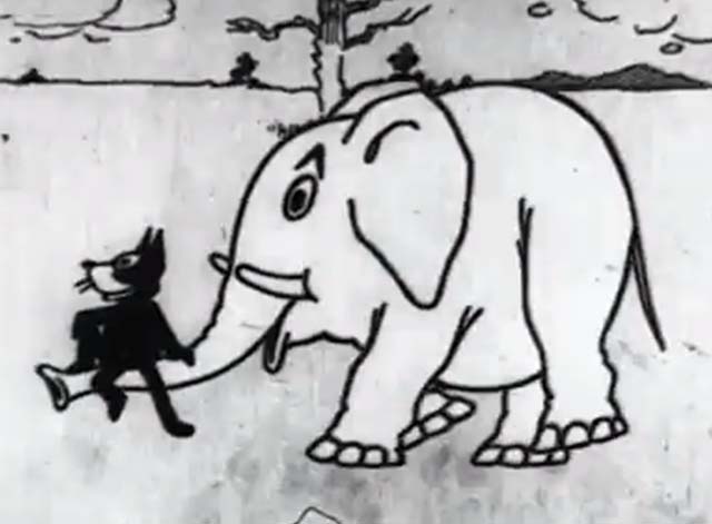 Frolics at the Circus - Felix the Cat brings elephant back to the circus