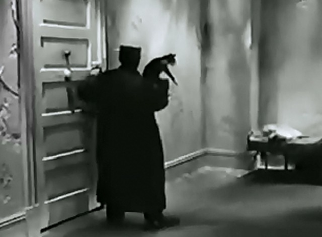 Film - Buster carries cat to door