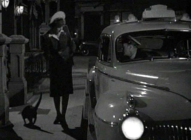 Fingers at the Window - black cat outside cab