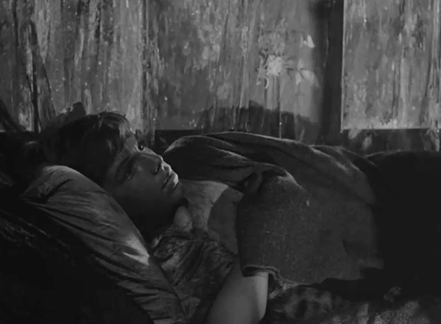 The Fool Killer - tabby cat sleeping in bed with George Edward Albert