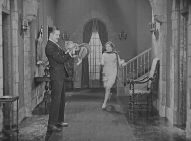 Forgotten Sweeties - longhair tabby cat picked up by Thurston Charley Chase as Shirley Palmer approaches
