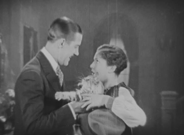 Forgotten Sweeties - longhair tabby cat between Thurston Charley Chase and Shirley Palmer