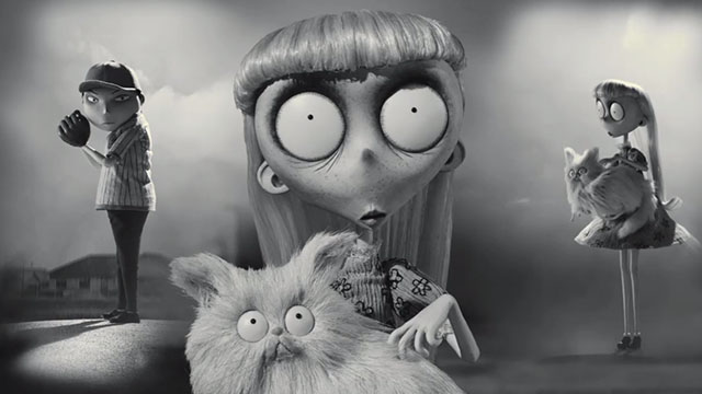 Frankenweenie - Weird Girl with white Persian cat Mr. Whiskers and dream about Takahashi