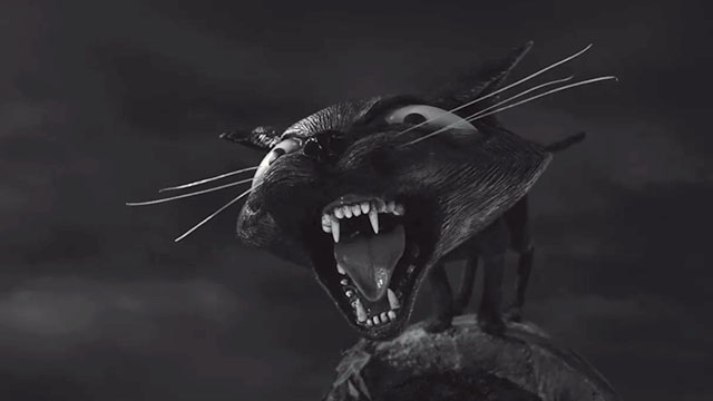 Frankenweenie - black cat hissing