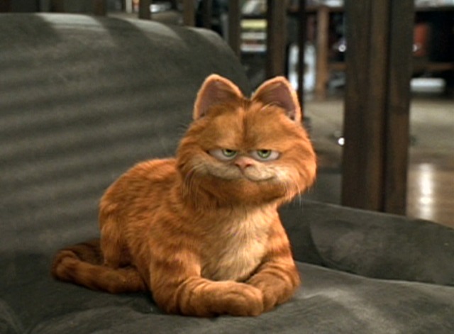 Garfield the Movie - Garfield cat on chair