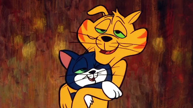 Gay Purr-ee - cartoon cats Jaune-Tom and Robespierre drunk
