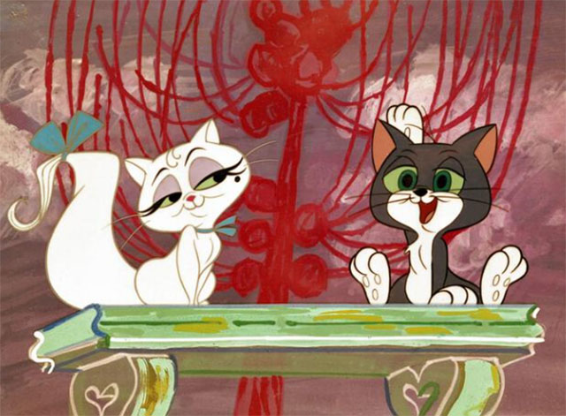 Gay Purr-ee - cartoon cats tiny Mewsette and Robespierre