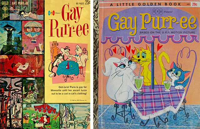 Gay Purr-ee - comic book adaptation and Little Golden Book