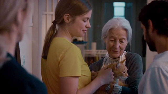 The Girl and the Spider - Mrs. Arnold Margherita Schoch holding ginger tabby cat with Lisa Liliane Amuat and Markus Ivan Georviev