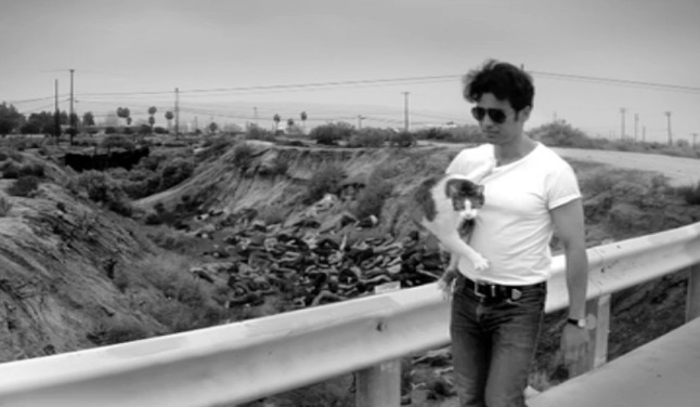 A Girl Walks Home Alone at Night - Masuka cat being carried by Arash