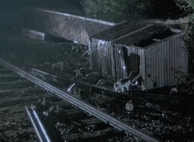 Give My Regards to Broad Street - multi-colored cat crossing train tracks