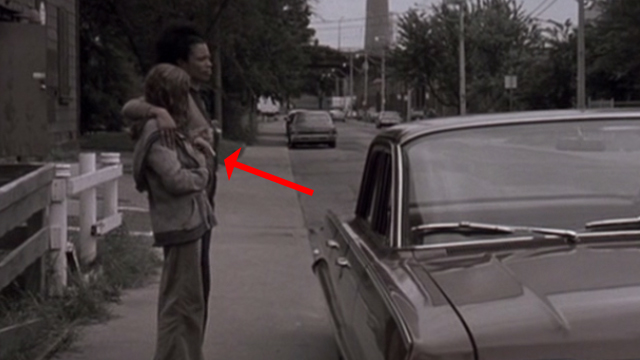 Glitter - young Billie Isabel Gomes with tabby kitten Whisper and Lillian Valarie Pettiford by car