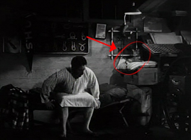 The Great Gildersleeve - tabby cat watches Gildersleeve get ready for bed