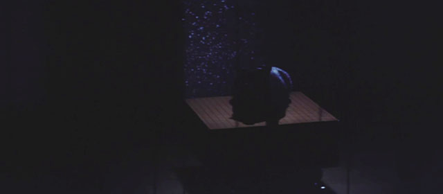 The Haunted Castle - Hiroku kaibyô-den - black cat Tama sitting on Go board