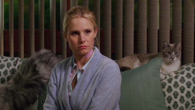 How to Be a Latin Lover - Cindy Kristen Bell with two cats on couch