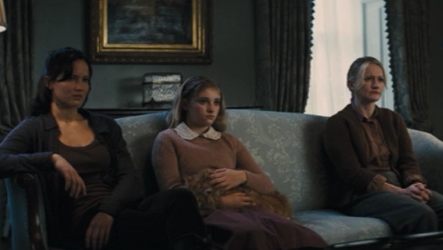 The Hunger Games: Catching Fire - Buttercup on Prim's lap