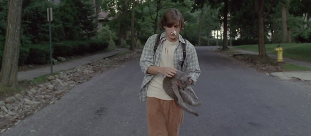 Imaginary Heroes - Tim Travis Emile Hirsch carrying gray cat down street