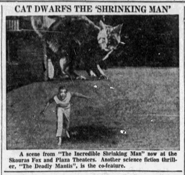 The Incredible Shrinking Man - newspaper promotion for film