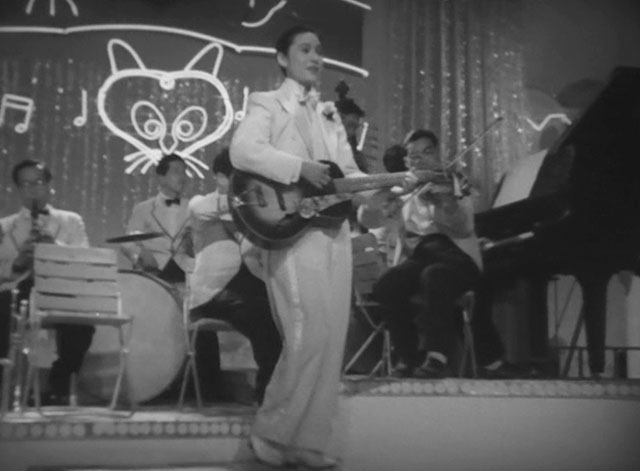 The Invisible Man Appears - Tômei ningen arawaru - neon cat sign in club