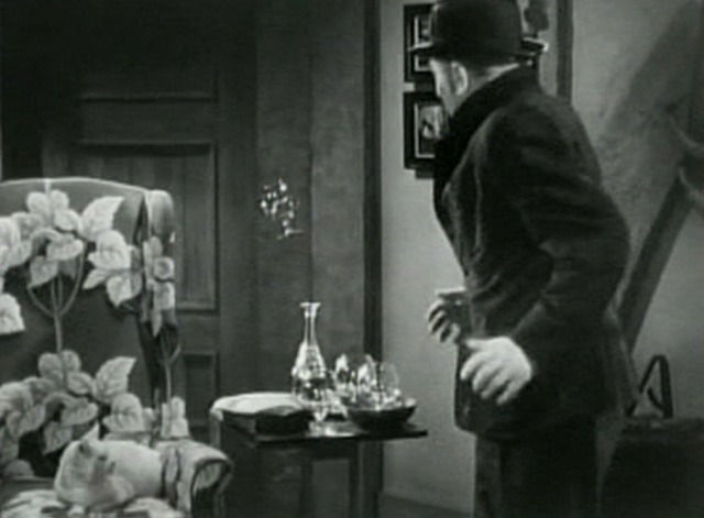 The Invisible Woman - white cat on chair as drink floats