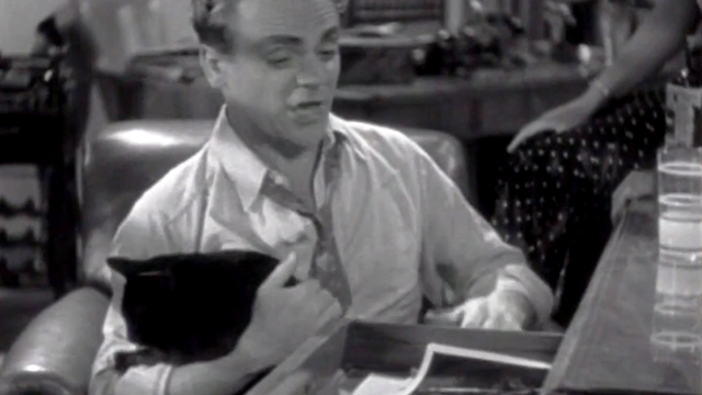 It's Showtime - Jimmy Cagney and black cat from Footlight Parade