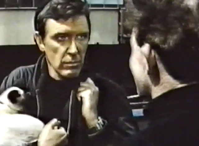 It Takes All Kinds - seal point Siamese cat Charlie Fang held by Tony Robert Lansing with Swede