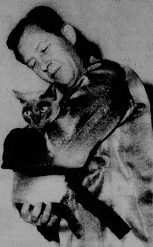 stage actor cat Fang with Richard Short