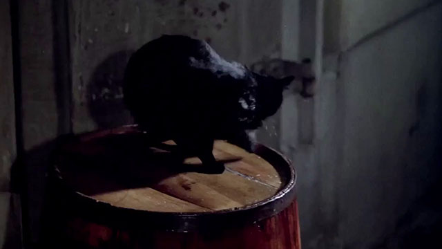 Jack the Ripper - black cat on barrel