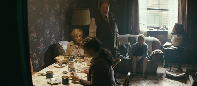 The Keeper - Barbara Olivia-Rose Minnis on couch with British shorthair cat Presley and Jack John Henshaw, Clarice Dervla Kerwin, Grandma Sarah Barbara Young