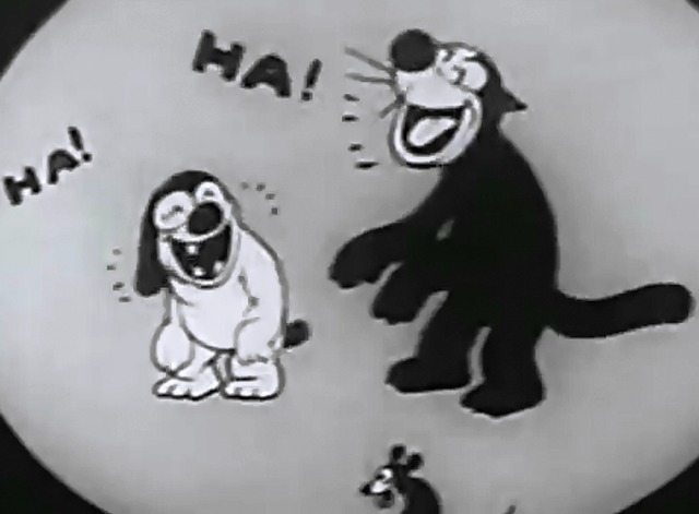 The Last Ha Ha - cartoon cat, dog and mouse laughing