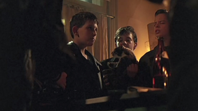 L&eacute;olo - Little Godin &Eacute;ric Cadorette and boys with calico cat