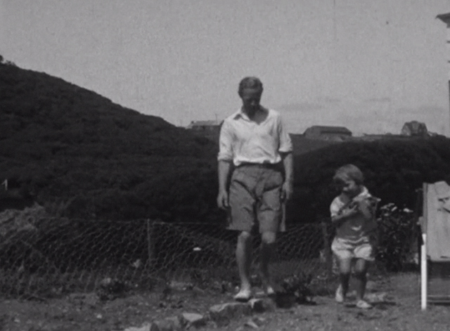 Leslie Howard: The Man Who Gave a Damn - Leslie Howard walking alongside daughter Leslie Ruth who is carrying a kitten