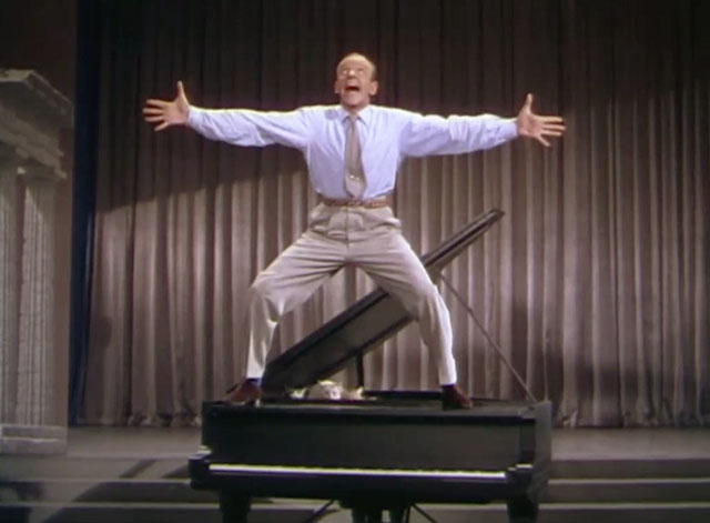 Let's Dance - Donald Elwood Fred Astaire on top of piano with cats peeking out