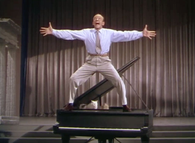 Let's Dance - Donald Elwood Fred Astaire on top of piano with cats coming out