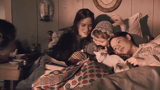 Little Women - girls in bed with kittens