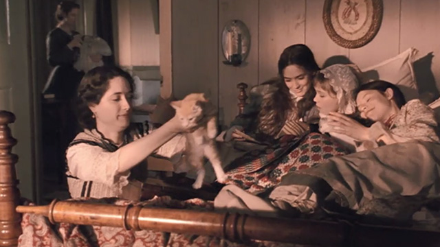 Little Women - girls in bed with kittens