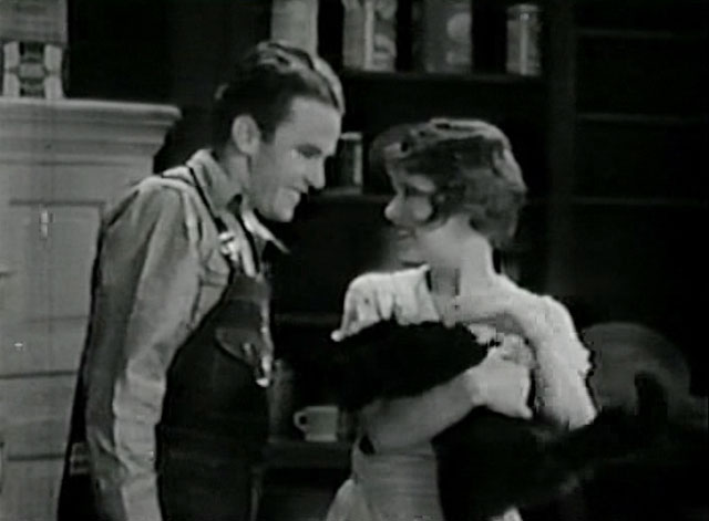 Love Among the Millionaires - Jerry Stanley Smith with Pepper Clara Bow holding longhair black cat