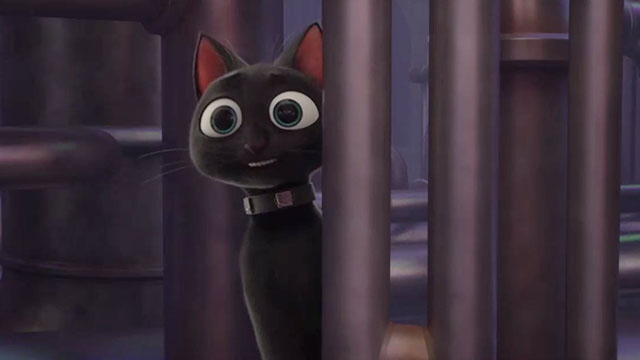 Luck - cartoon black cat Bob