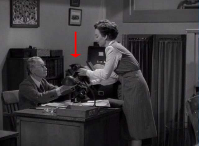 Magic Town - tabby kitten Panther being handed to old man by Mary Jane Wyman