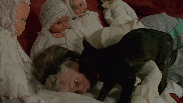 May Fools - Milou en Mai - black cat licking the face of Madam Vieuzac Paulette Dubost