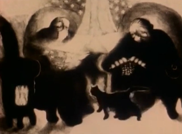 The Metamorphosis of Mr. Samsa - black cat with parents