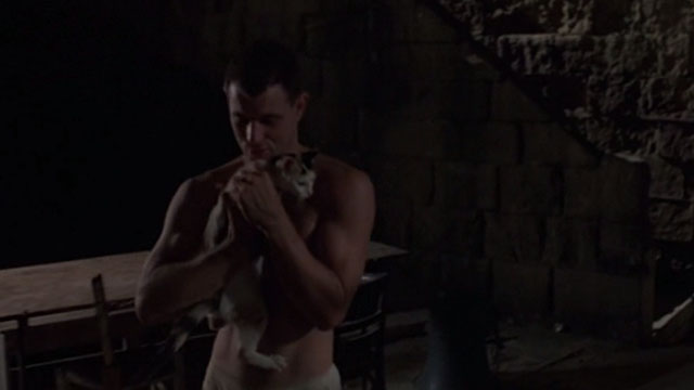 Midnight Express - Billy Brad Davis holding calico cat