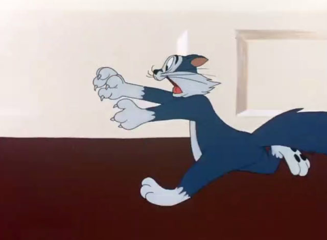 The Mouse-Merized Cat - cartoon blue cat running