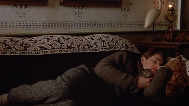 Mrs. Soffel - Jack Matthew Modine sleeping couch with tabby kitten