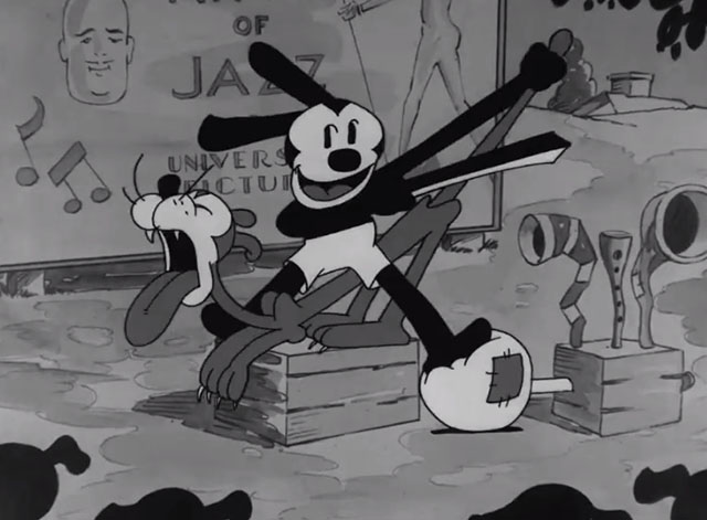 My Pal Paul - Oswald the Lucky Rabbit playing cartoon cat like string instrument
