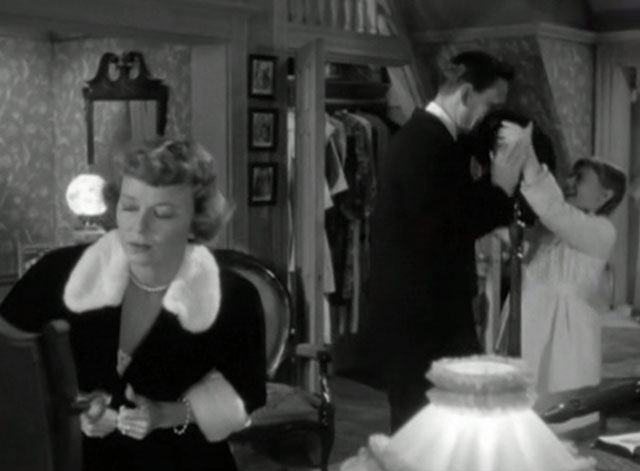 No Sad Songs for Me - Polly Natalie Wood holding up black cat with white spot on nose Horace to Brad Wendell Corey with Mary Margaret Sullavan