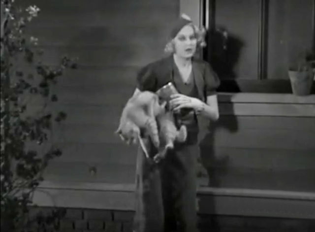 The Old Bull - Thelma Todd holding tabby cat