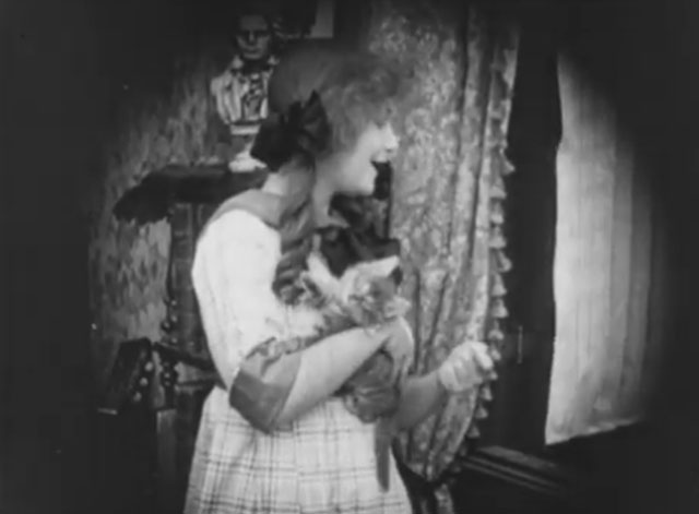 Ole Heidelberg - Katie Dorothy Gish holding tabby kitten
